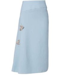 Erdem - Virgin Wool Midi Skirt - Lyst