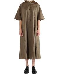 Studio Nicholson - Button-Front Midi Shirt Dress - Lyst