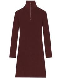 Courreges - Courrèges Zipped Mockneck Dress - Lyst