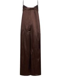 Liu Jo - Lace Trim Wide-Leg Jumpsuit - Lyst
