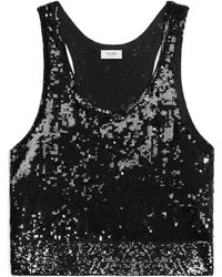 Celine - Embroidered Tank Top - Lyst