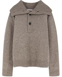 Studio Nicholson - Orena Knit Polo Shirt - Lyst
