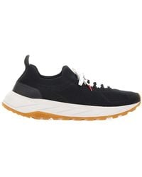 Kiton - Leather-Insert Sneakers - Lyst