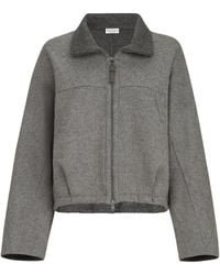 Brunello Cucinelli - Hand-Crafted Bomber Jacket - Lyst
