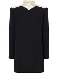 Valentino - High Neck Long-Sleeved Dress - Lyst