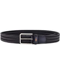 Santoni - Classic Woven Buckled Belt - Lyst