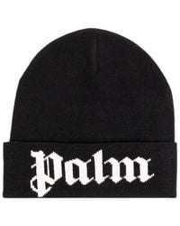 Palm Angels - Logo Cuff Beanie Hat - Lyst