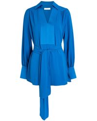 JOSEPH - Chiffon Long-Sleeve Top - Lyst