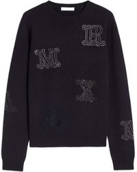 Max Mara - Logo Cashmere Sweater - Lyst