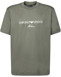 Emporio Armani - Crewneck Short-Sleeved T-Shirt - Lyst