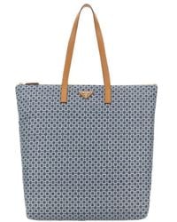 Prada - Large Geometric-Pattern Tote Bag - Lyst
