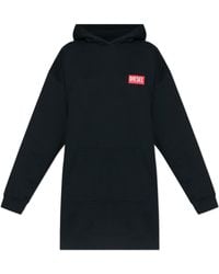 DIESEL - D-Boxt Cotton Hoodie Dress - Lyst