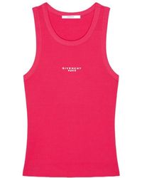 Givenchy - Paris Logo Printed Slim-Fit Tank Top - Lyst