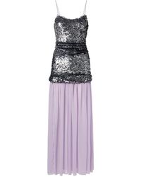 JACQUES WEI - Sequined Paneled Maxi Dress - Lyst