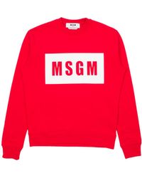 MSGM - Logo Hoodie - Lyst