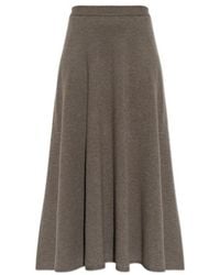 Fabiana Filippi - Ribbed Waist Knitted Skirt - Lyst