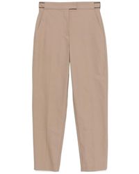 Brunello Cucinelli - Stretch Twisted Twill High-Waist Trousers - Lyst