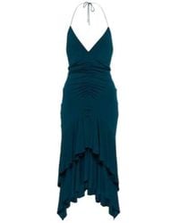 Alexandre Vauthier - Jersey Halterneck Midi Dress - Lyst