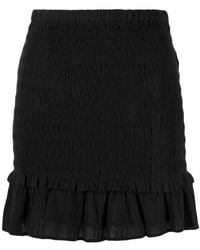 Isabel Marant - Isabel Marant Étoile Frilled Hem Mini Skirt - Lyst