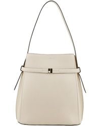 TOTEME - Totême Logo Printed Bucket Bag - Lyst