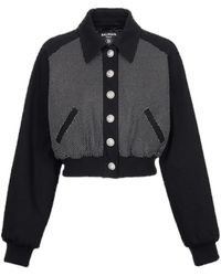 Balmain - Embellished Cropped Jacket - Lyst