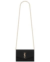 Saint Laurent - Uptown Chain Wallet - Lyst