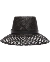Weekend by Maxmara - Perforated Raffia Hat - Lyst