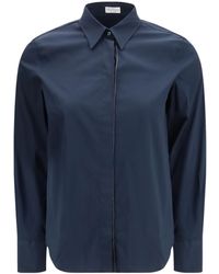 Brunello Cucinelli - Chain-Trim Shirt - Lyst