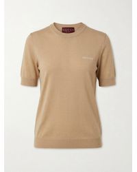 Gucci - Logo Intarsia Knit Top - Lyst