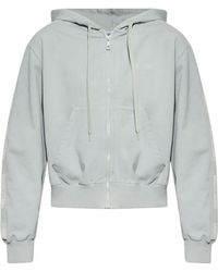 Moschino - Logo Tape Zip Hoodie Sweatshirt - Lyst