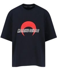 Marine Serre - Ms Sports Jersey Relaxed T-Shirt - Lyst