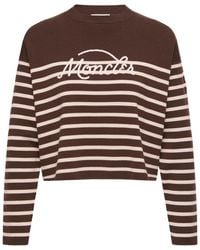 Moncler - Striped Crewneck Jumper - Lyst