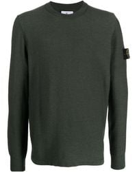 Stone Island - Logo Round-Neck Sweater - Lyst
