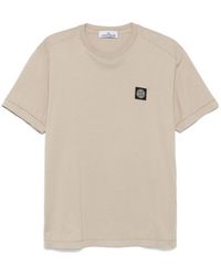 Stone Island - Compass Patch Slim T-Shirt - Lyst