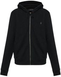 AllSaints - Raven Zip-Up Hoodie - Lyst