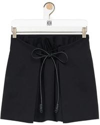 Loewe - Drawstring Mini Skirt - Lyst