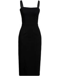 Dolce & Gabbana - Solid Color Sleeveless Slim-Fit Dress - Lyst