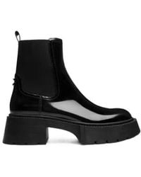 COACH - Lug-Sole Leather Chelsea Boots - Lyst