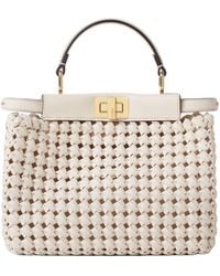 Fendi - Camellia Interlaced Leather Bag - Lyst
