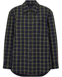 Tibi - Checked Shirt Jacket - Lyst