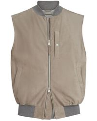 Brunello Cucinelli - Suede Chest-Pocket Gilet - Lyst