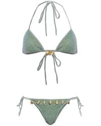 Oséree - Oséree Shell-Detail Lurex Bikini - Lyst