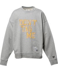 Maison Mihara Yasuhiro - Don'T Tag Me Printed Sweatshirt - Lyst