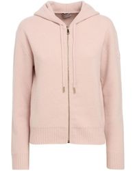Moncler - Wool Cashmere Zip-Up Hoodie - Lyst