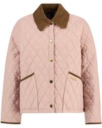 Barbour - Short Diamond-Quilted Jacket - Lyst