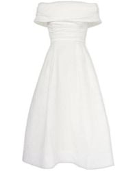 Rebecca Vallance - Adalyn Off-Shoulder Brocade Midi Dress - Lyst