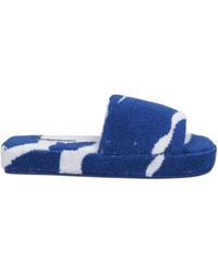 Burberry - Two-Tone Slide Sandals - Lyst