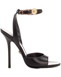 Versace - Safety Pin Ankle Strapped Sandals - Lyst