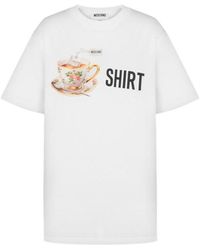 Moschino - Graphic Printed Crewneck T-Shirt - Lyst