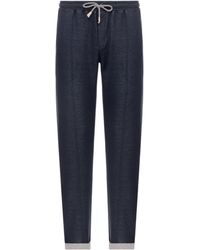 Eleventy - Elastic Waist Jogging Pants - Lyst